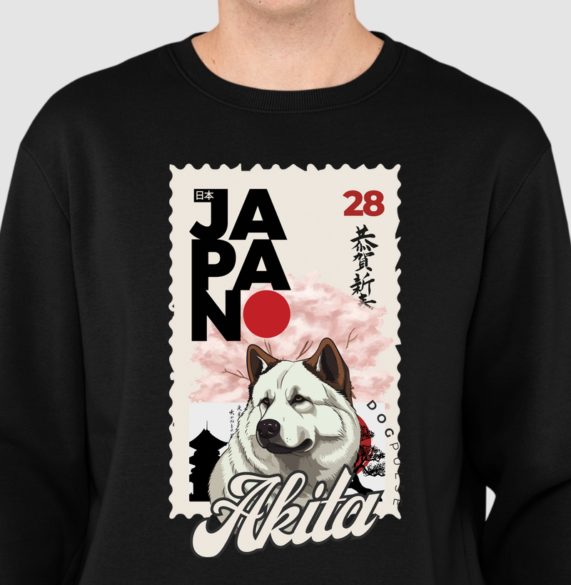Suéter Moletom Nihon Akita Dog Pulse