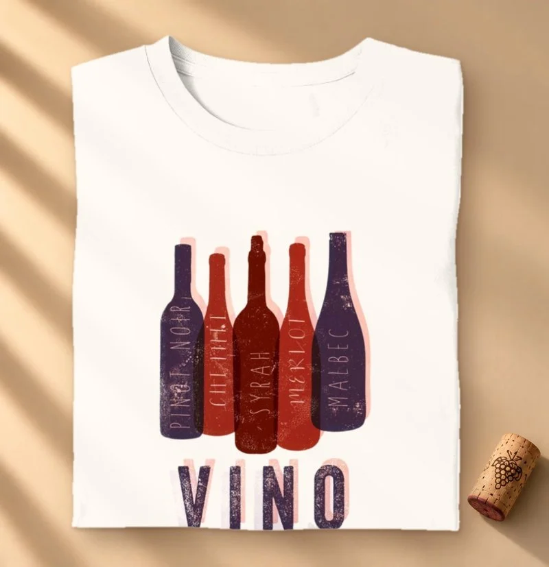 Camiseta Vinho - Vino
