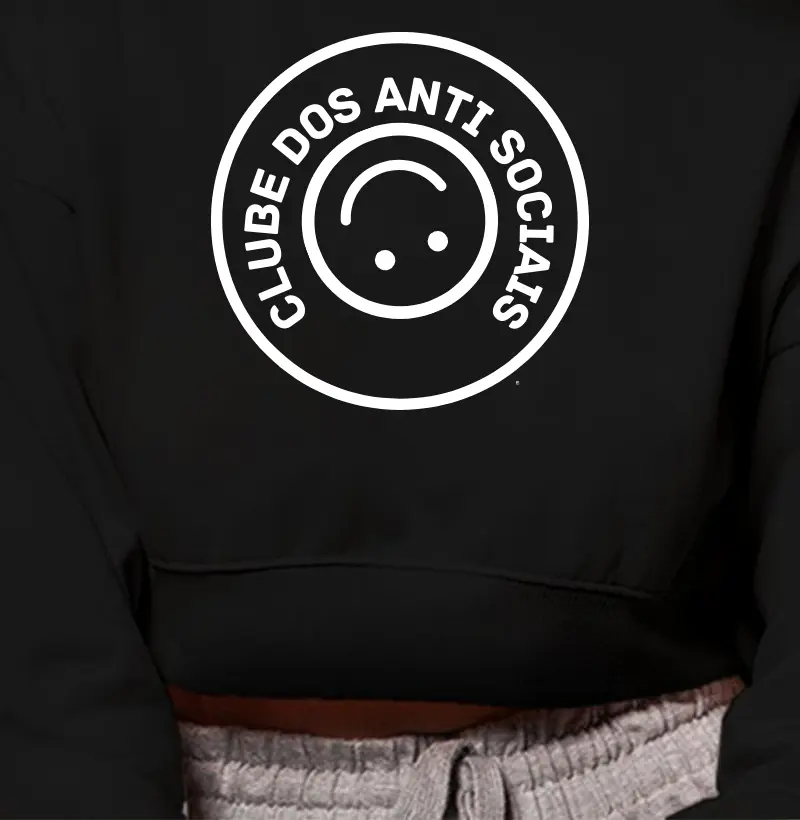 Cropped Moletom Clube dos Anti Sociais