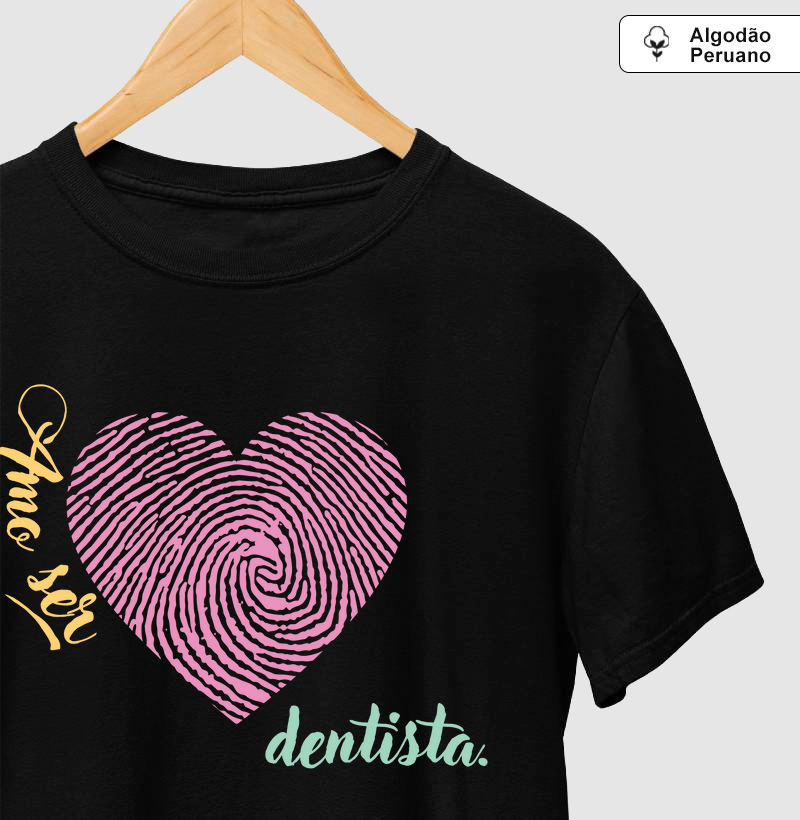 Tee "Amo ser dentista" Código 02006