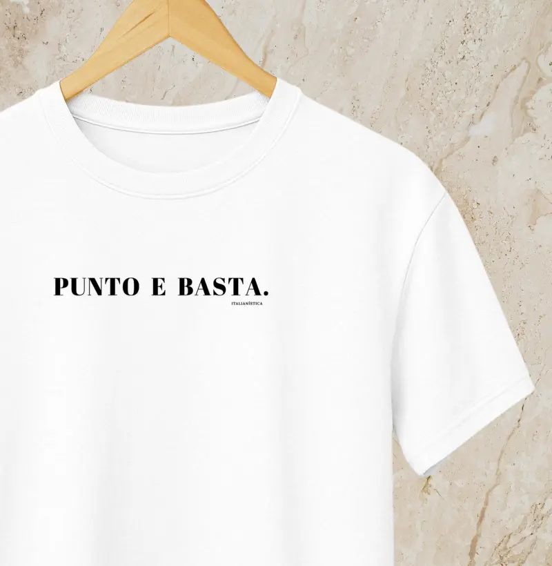 Punto e basta.