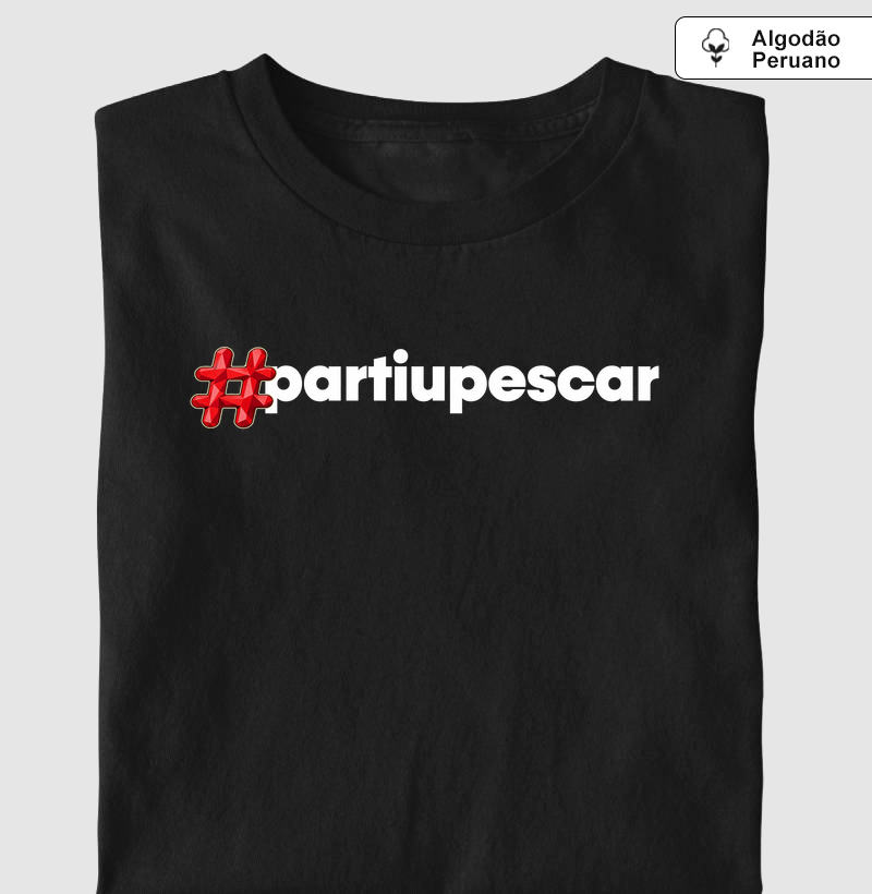 # Partiu Pescar! 🎣 - Camiseta Algodão Peruano