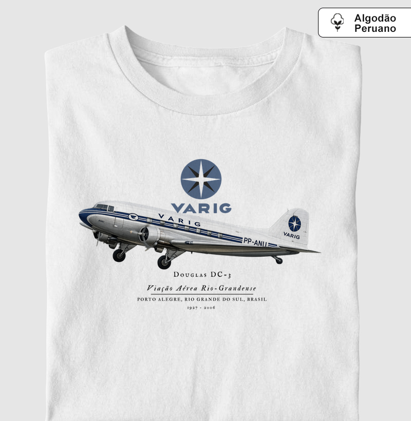 Varig - DC-3 | Algodão Peruano
