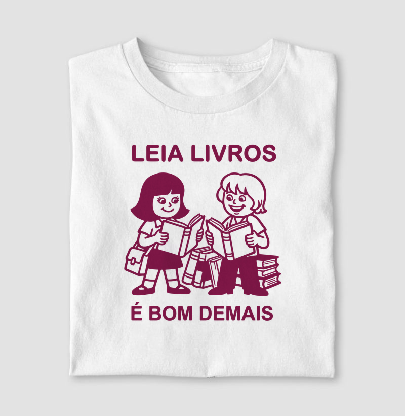 CAMISETA LEIA LIVROS