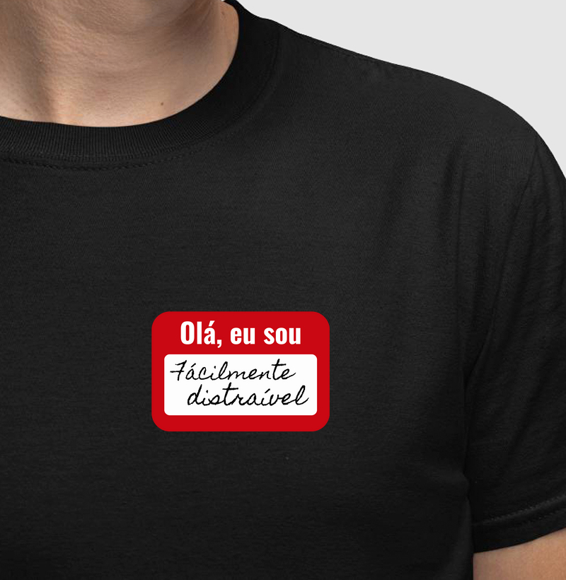 Etiqueta facilmente distraível