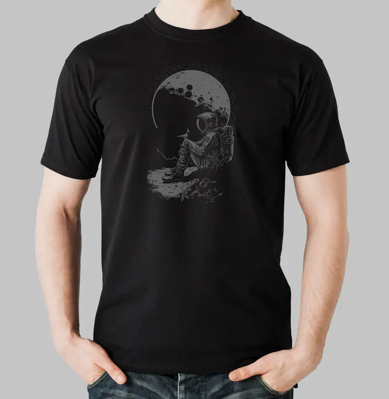 Astronauta e a calopsita Joe Joe 