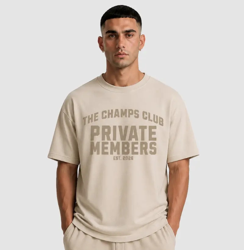 Camiseta Oversized Vintage Private Members