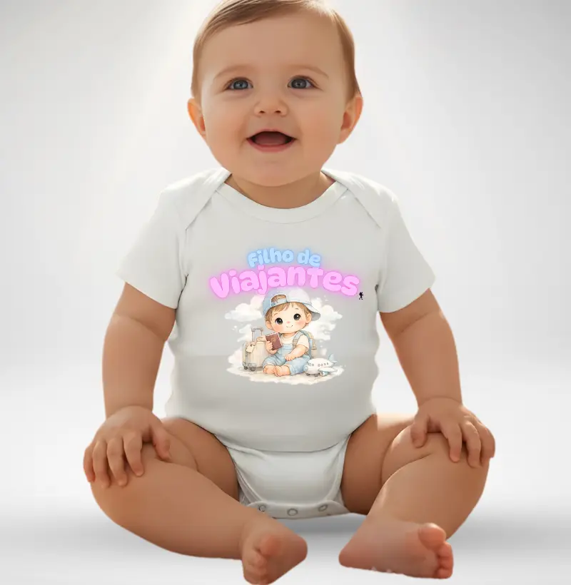 Body Infantil - Filho de Viajantes – Baby Excursionista