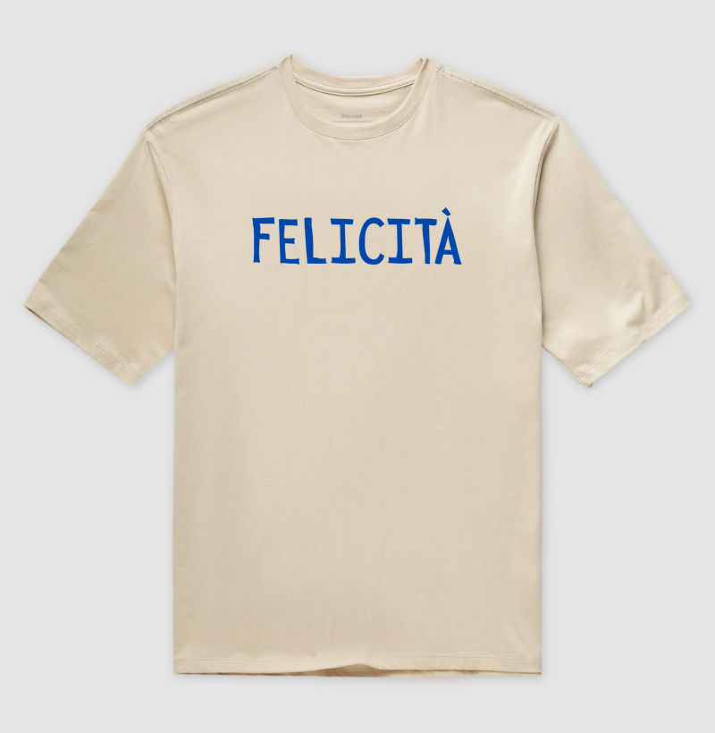 Camiseta Oversized Felicità