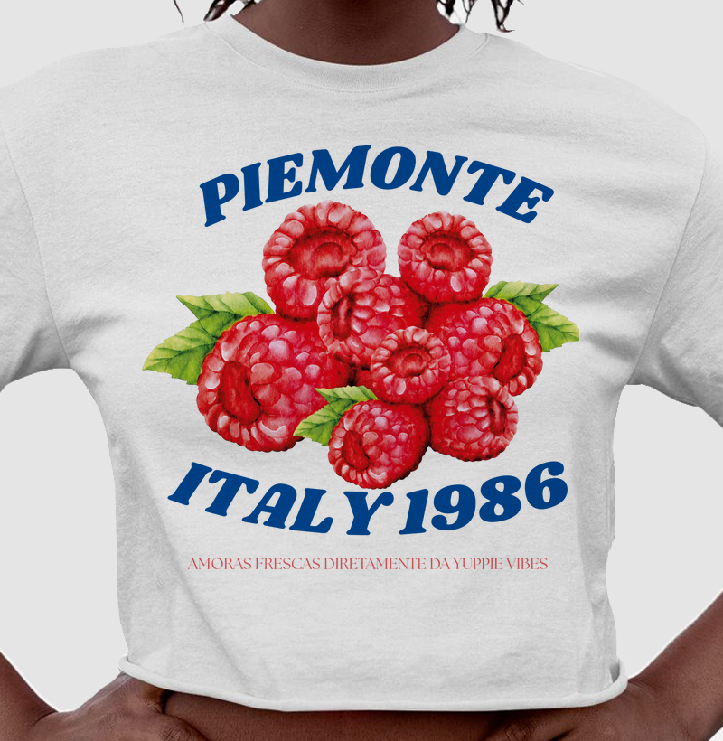 Camiseta Cropped - Italy 1986