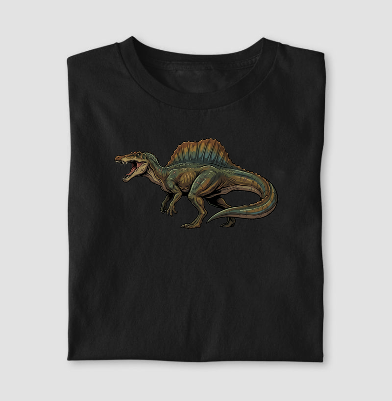 Camisa Algodão Estampada Dinossauro Espinossauro Premium Dinoloco