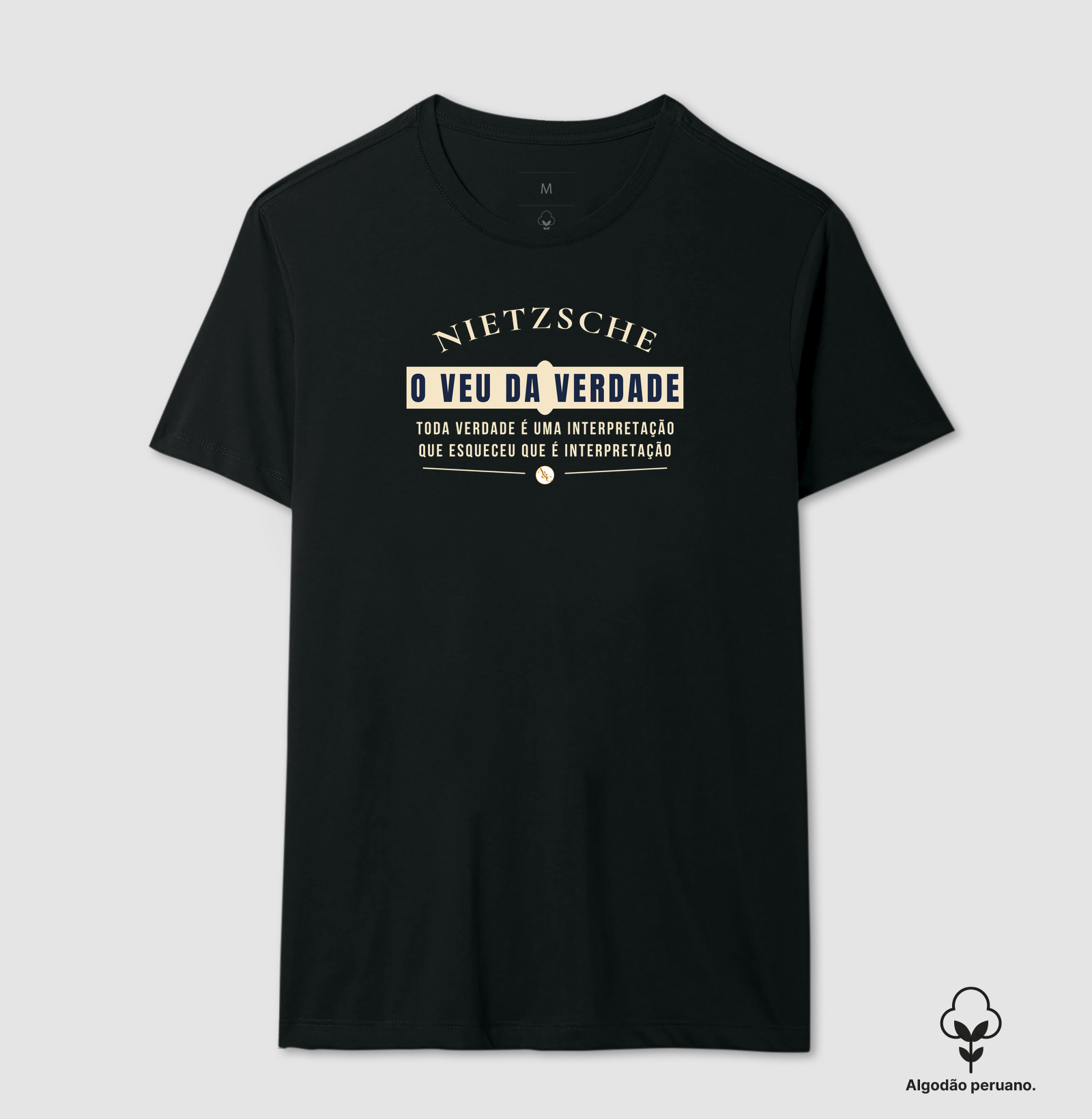 Camiseta Filosófica Nietzsche | Estampa O Véu da Verdade