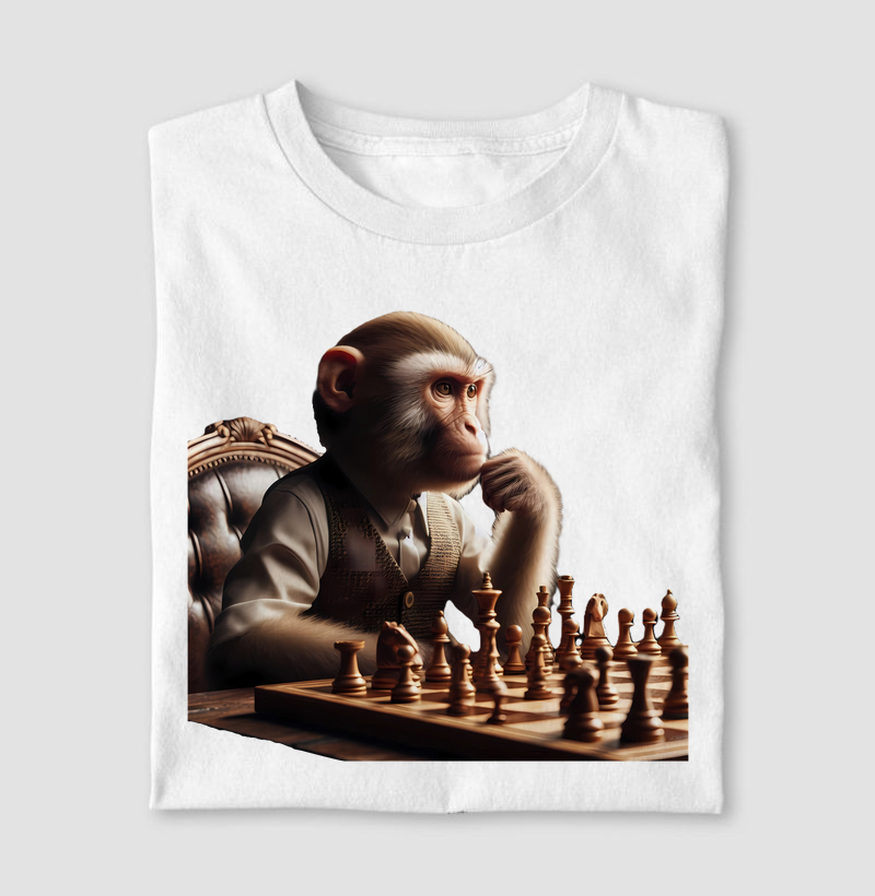 Macaco jogando xadrez