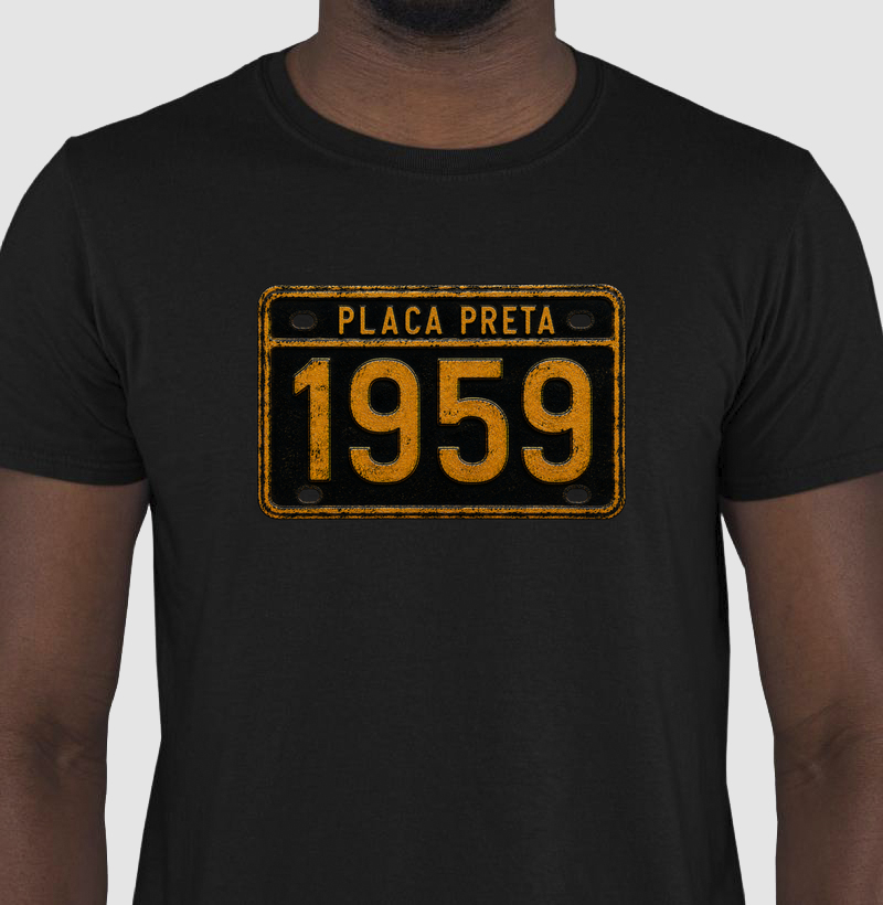 Camiseta Placa Preta 1959