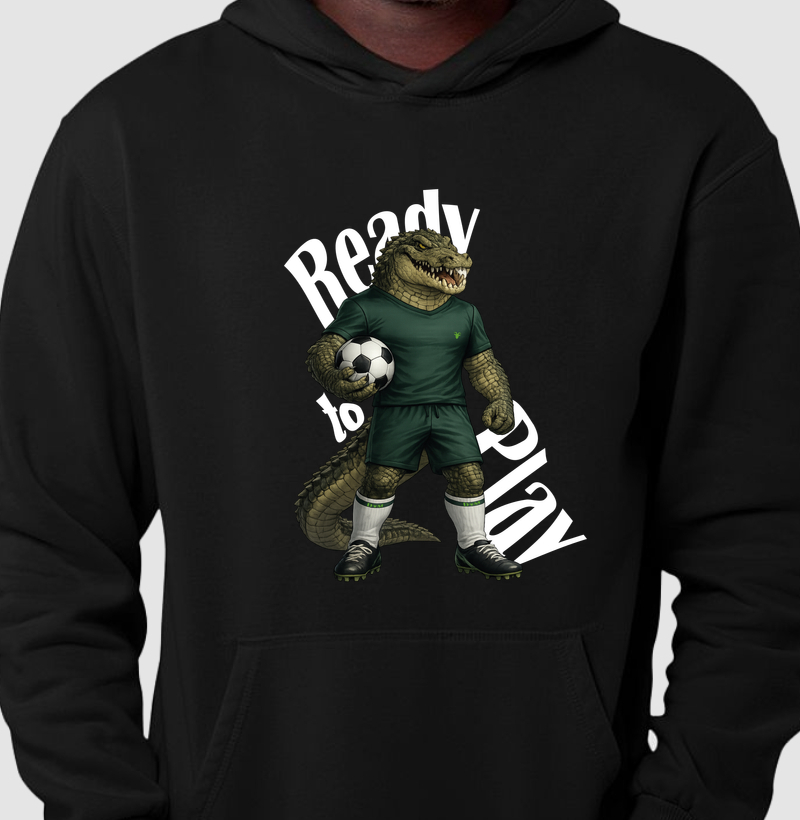 Moletom Crocodilo Futebolista - Ready to Play