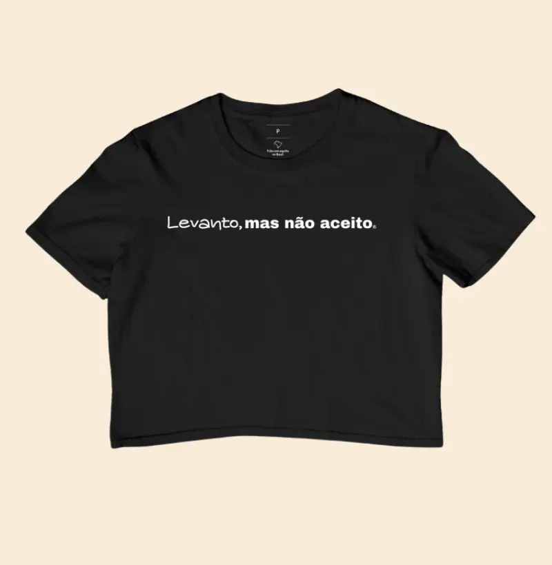 Cropped Levanto, mas não aceito