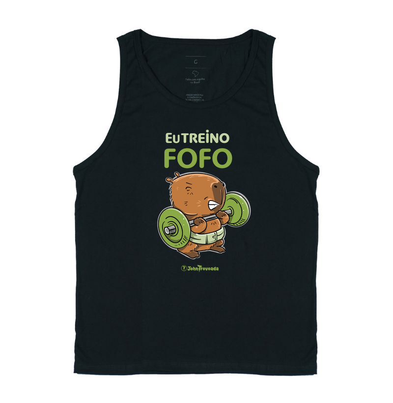 Capivara Eu treino fofo