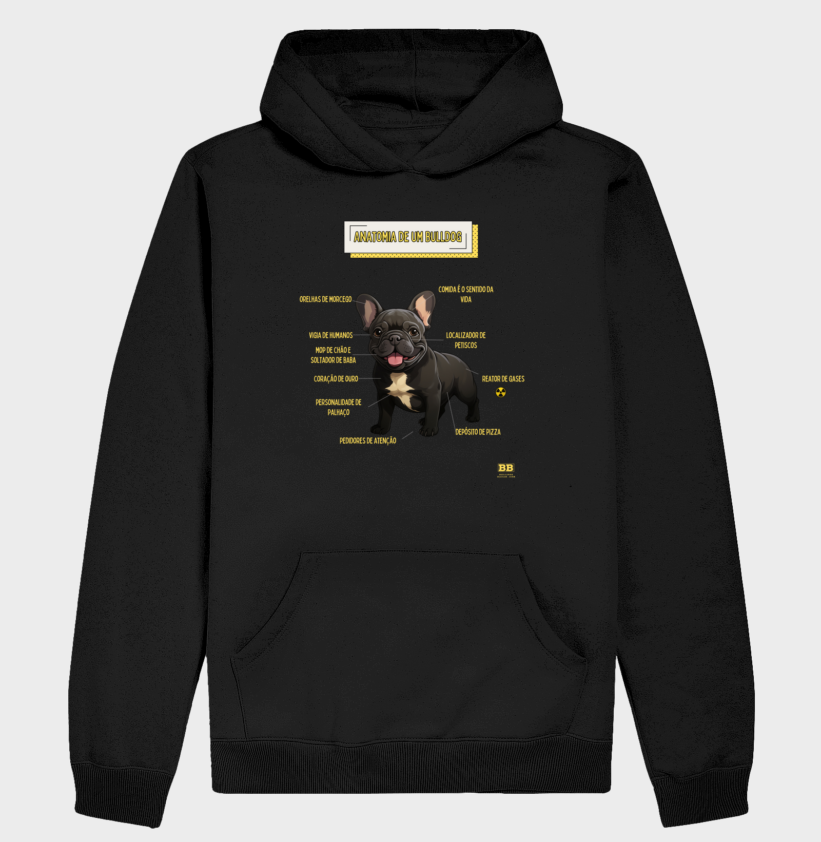 Moletom Bulldog Frances "Anatomia de um Bulldog II"