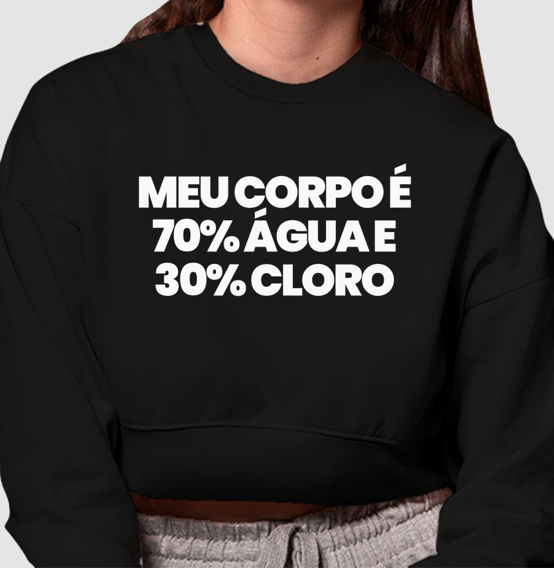 Meu corpo é 70% água e 30% cloro