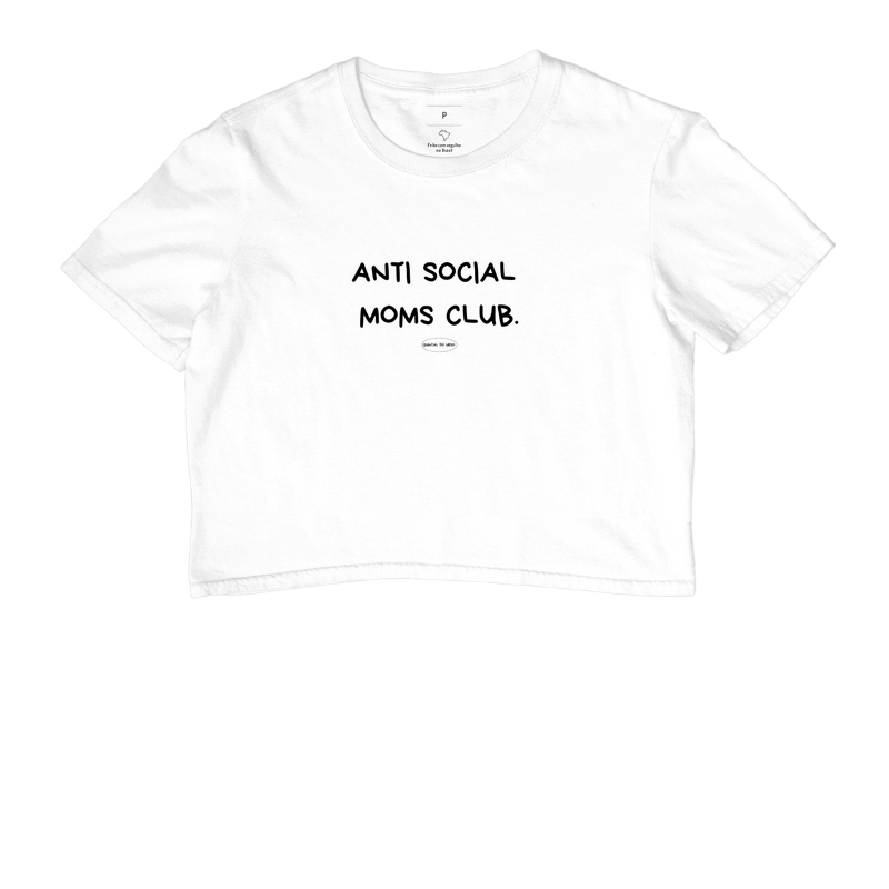 Camiseta anti social moms club