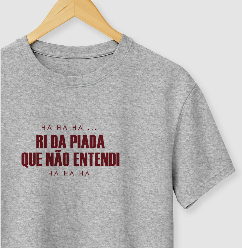 Camiseta Ri da Piada - Camiseta