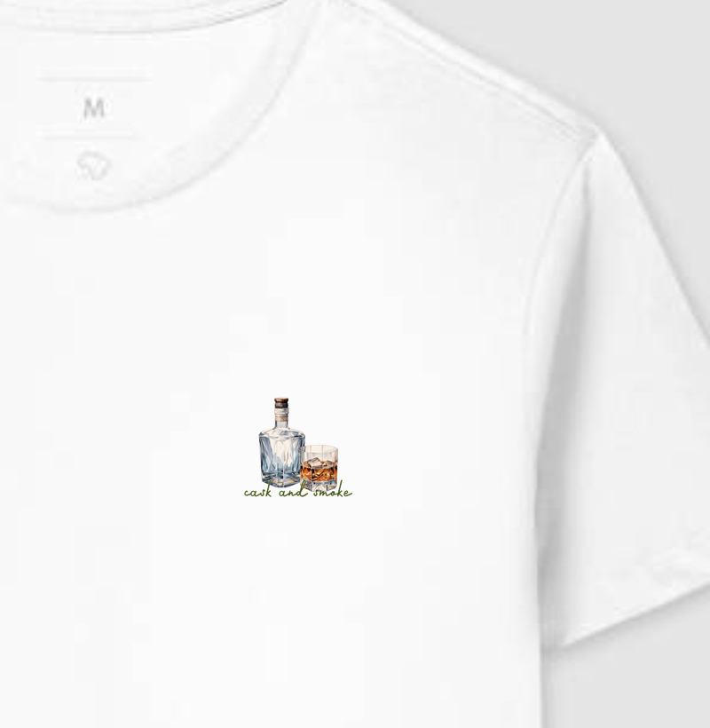 Camiseta Garrafa de Whisky - minimalista