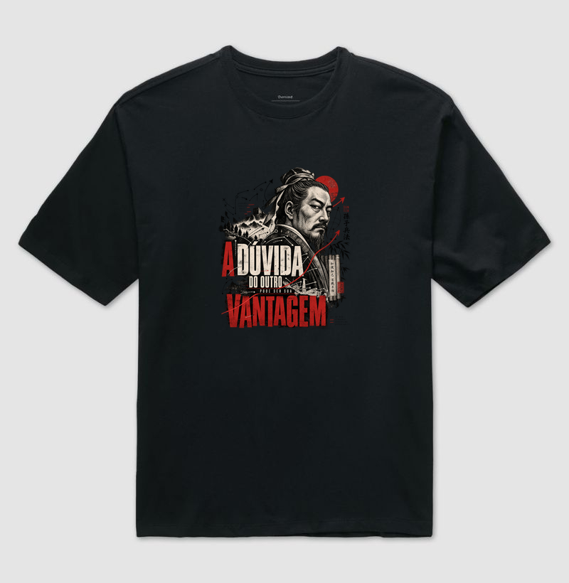 Sun Tzu - A Dúvida do Outro Pode Ser Sua Vantagem - Camiseta Oversized