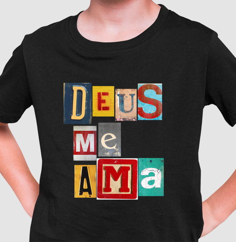 Camiseta Infantil | Deus Me Ama