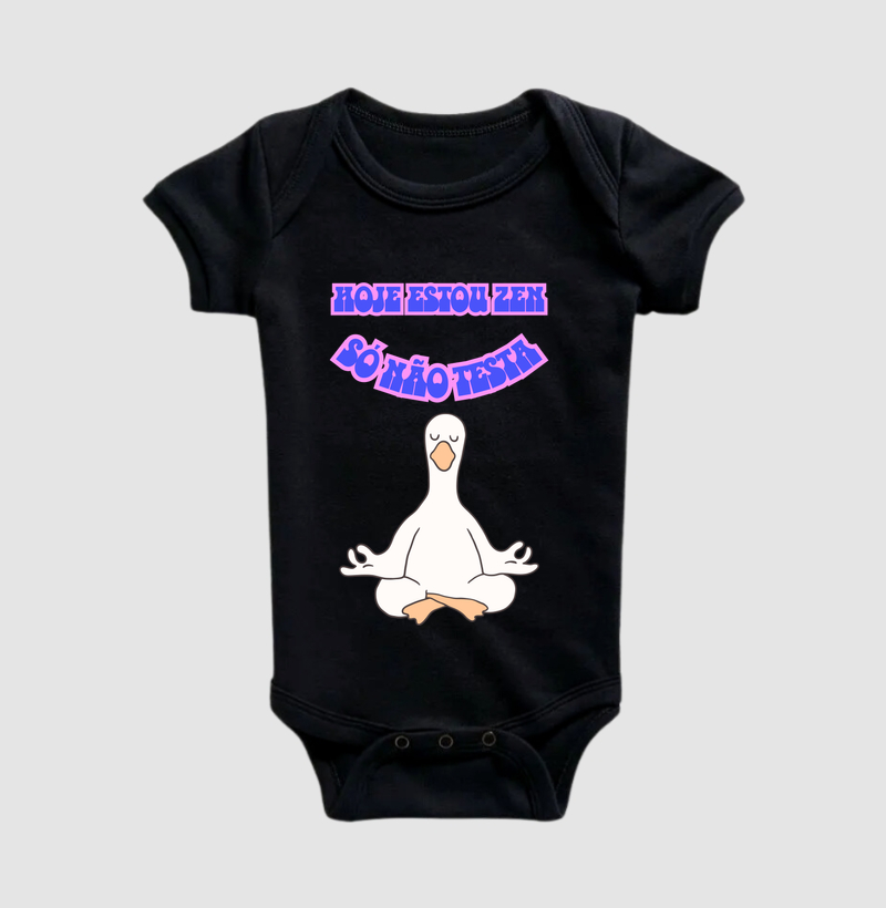 Linda estampa de pato, Hoje eu to zen, só não testa.