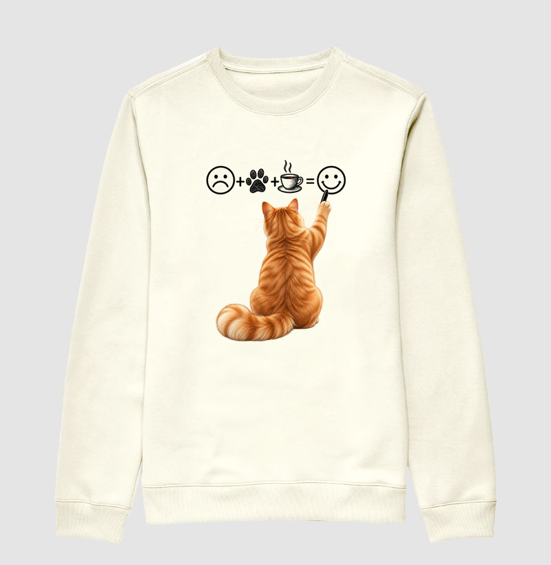 Otimismo Felino - Suéter Moletom