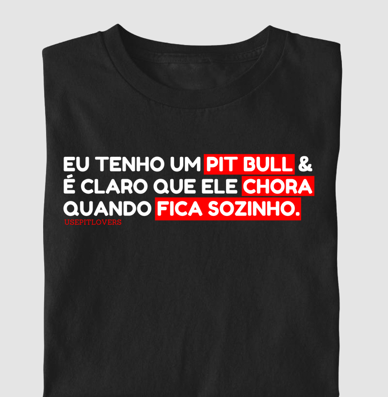 EU TENHO UM PITBULL E É CLARO QUE ELE CHORA QUANDO FICA SOZINHO.