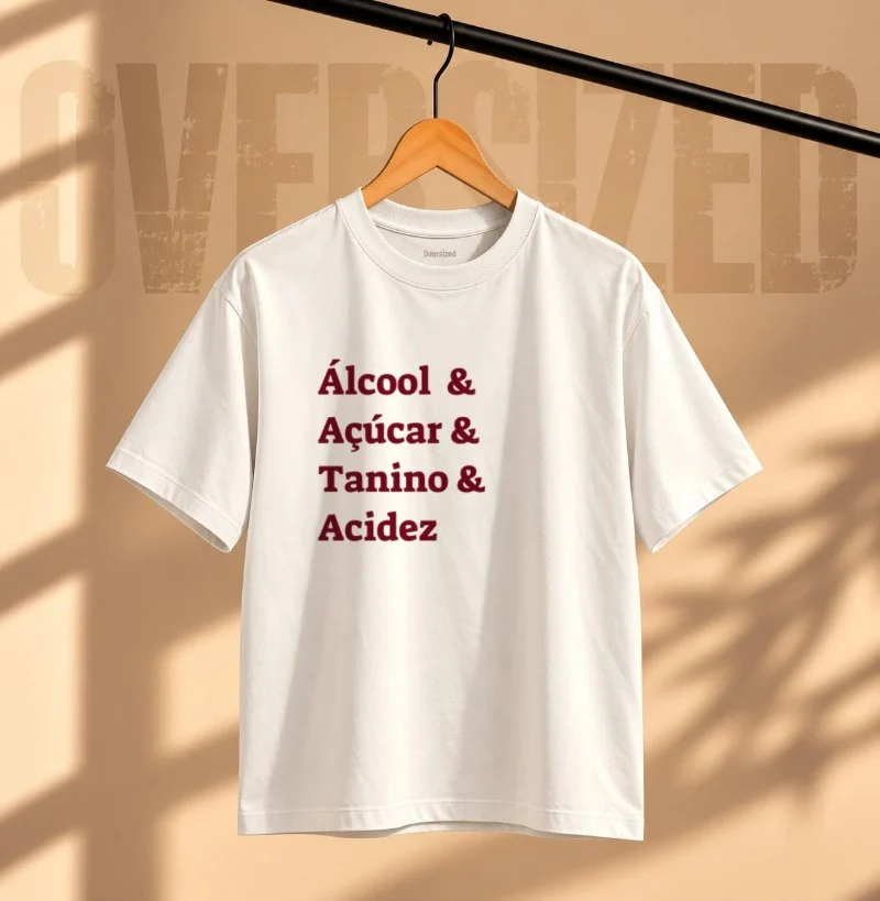 Camiseta Equilíbrio do Vinho - Camiseta Oversized