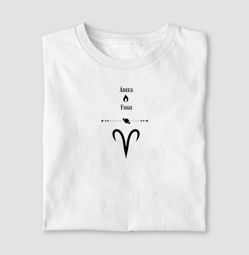Aries + sigmo+ elemento - Camiseta
