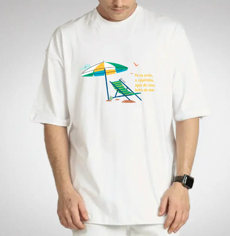 Camiseta Oversized - Pé na Areia