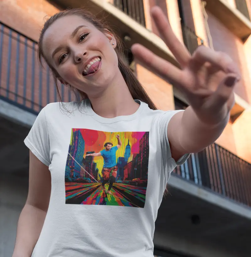 Camiseta Feminina SLACKLINE CITY (Diversas Cores)