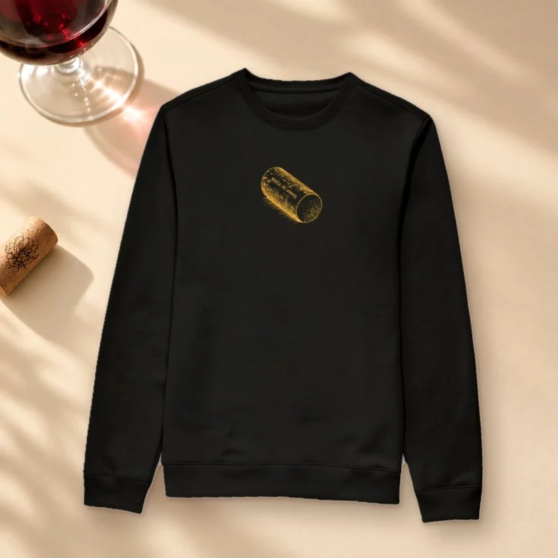 Moletom Brasil de Vinhos - Rolha Amarela - Suéter Moletom