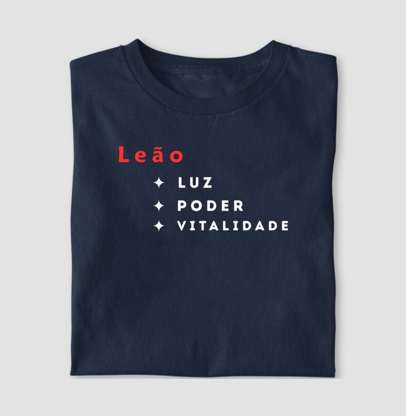 Camiseta Leão — Luz • Poder • Vitalidade