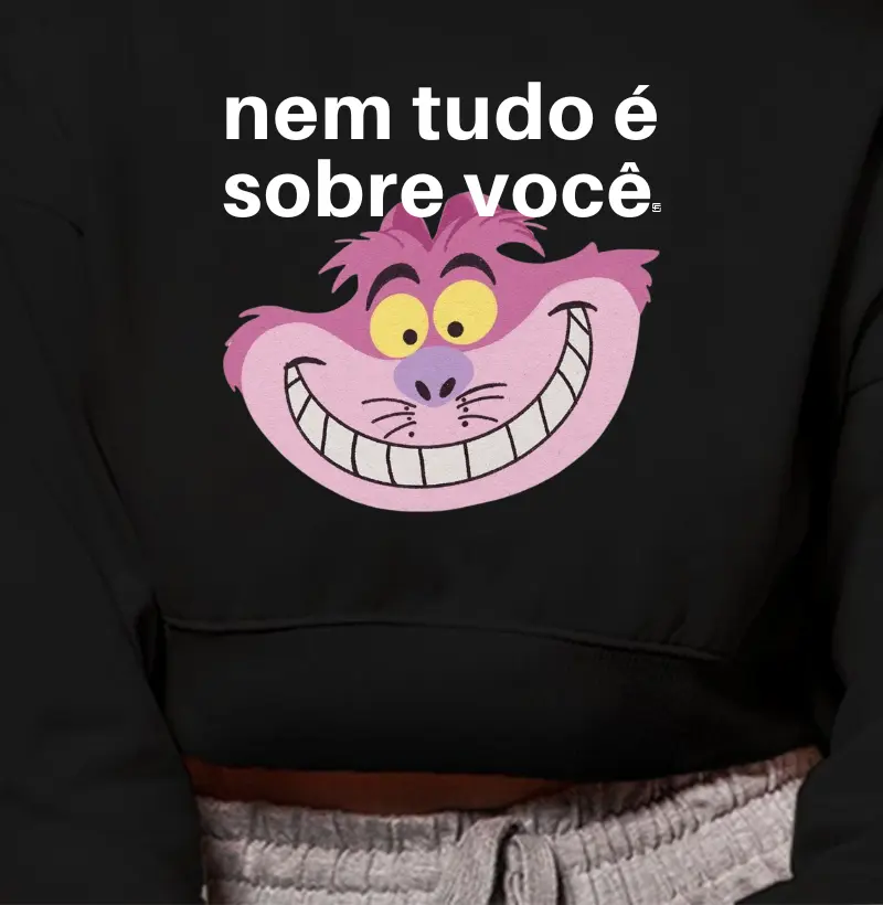 Cropped Moletom Nem tudo é sobre você
