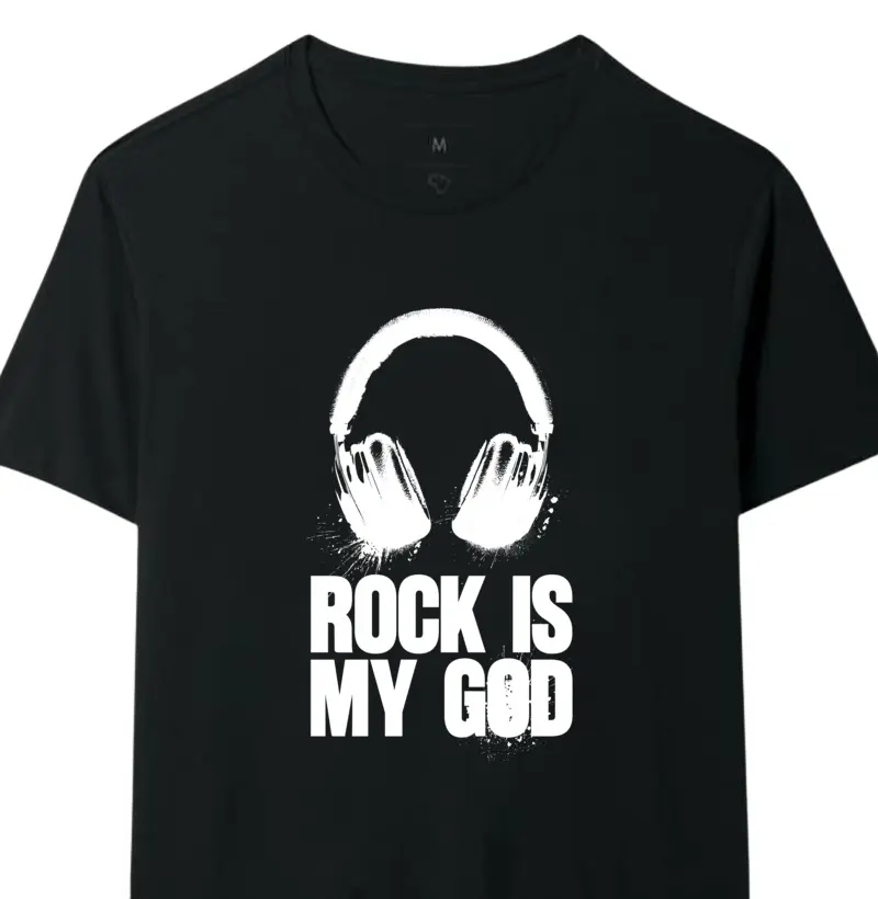Camiseta Rock is my god