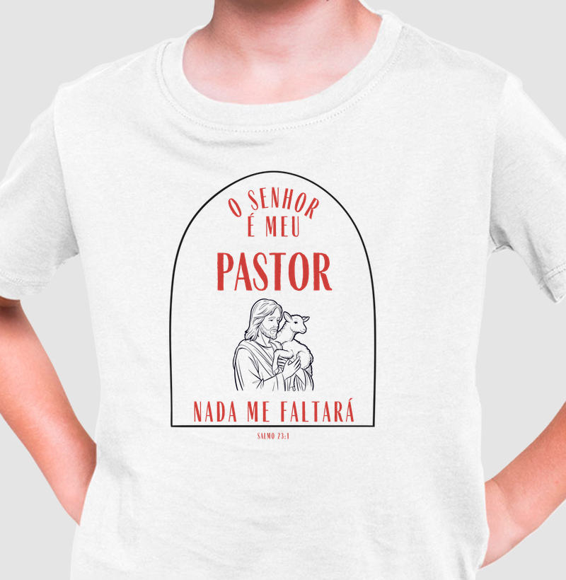 Camiseta Católica “O Senhor é meu Pastor e nada me faltará”