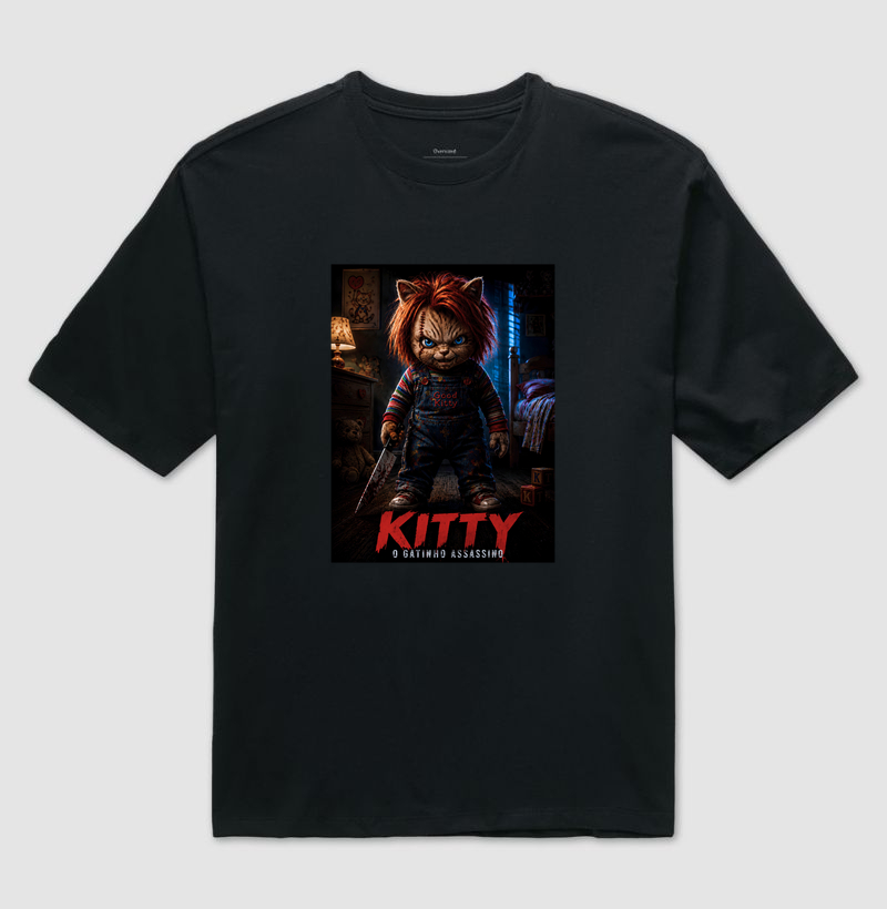 Kitty – O Gatinho Assassino - Camiseta Oversized