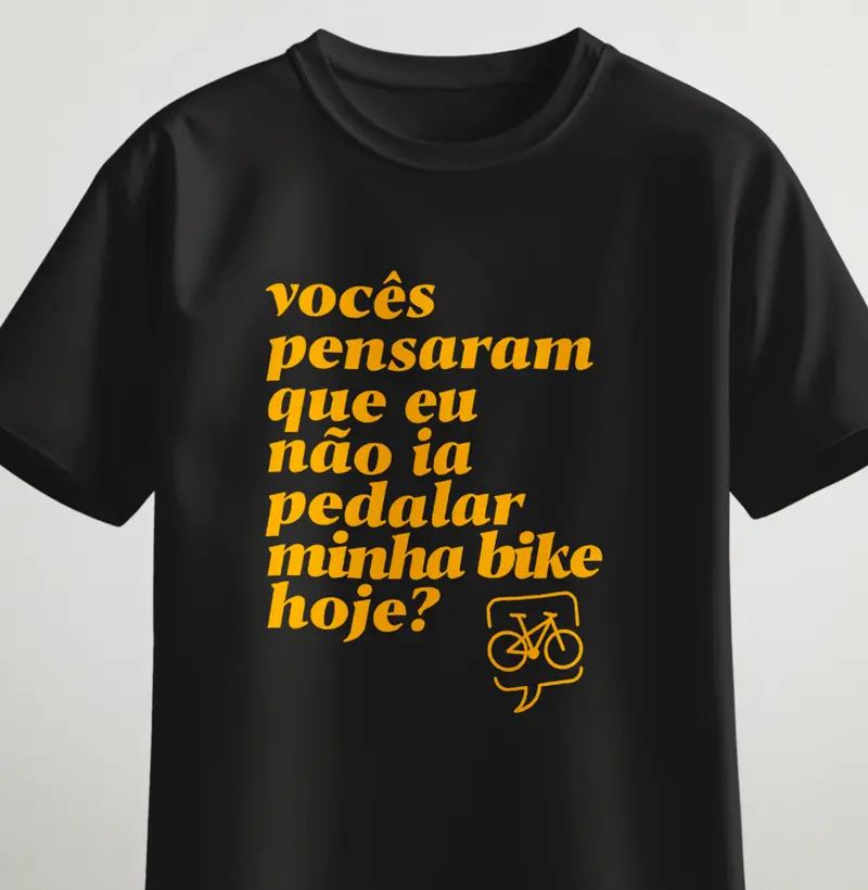Vocês pensaram que eu não ia pedalar minha bike hoje?