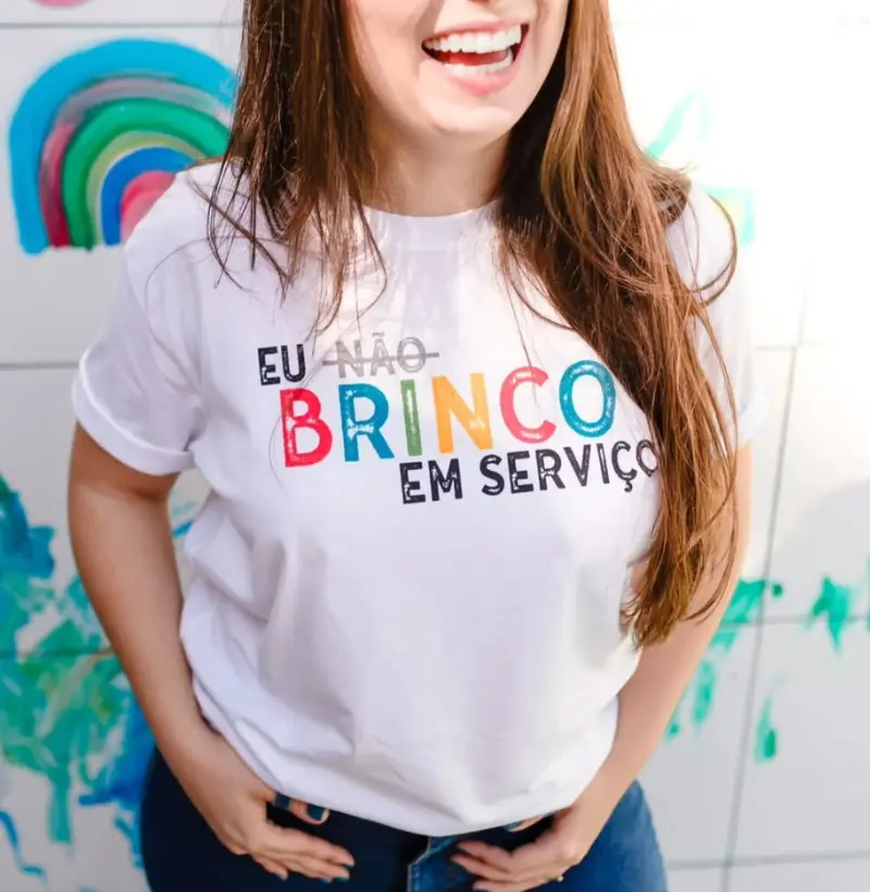 Camiseta | Eu não brinco em serviço | + Vendida