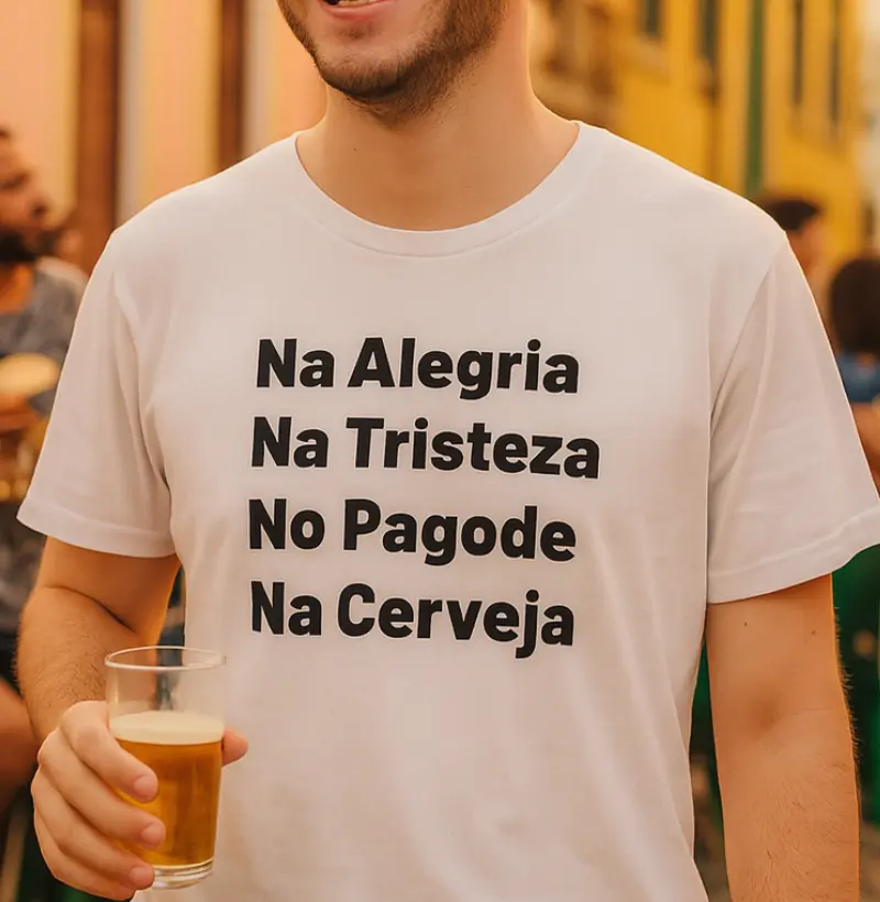Na alegria na tristeza no pagode na cerveja