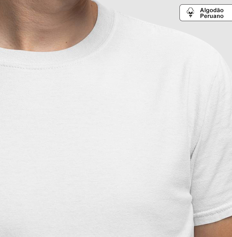 Camiseta Básica Lisa - Algodão Peruano (Premium)