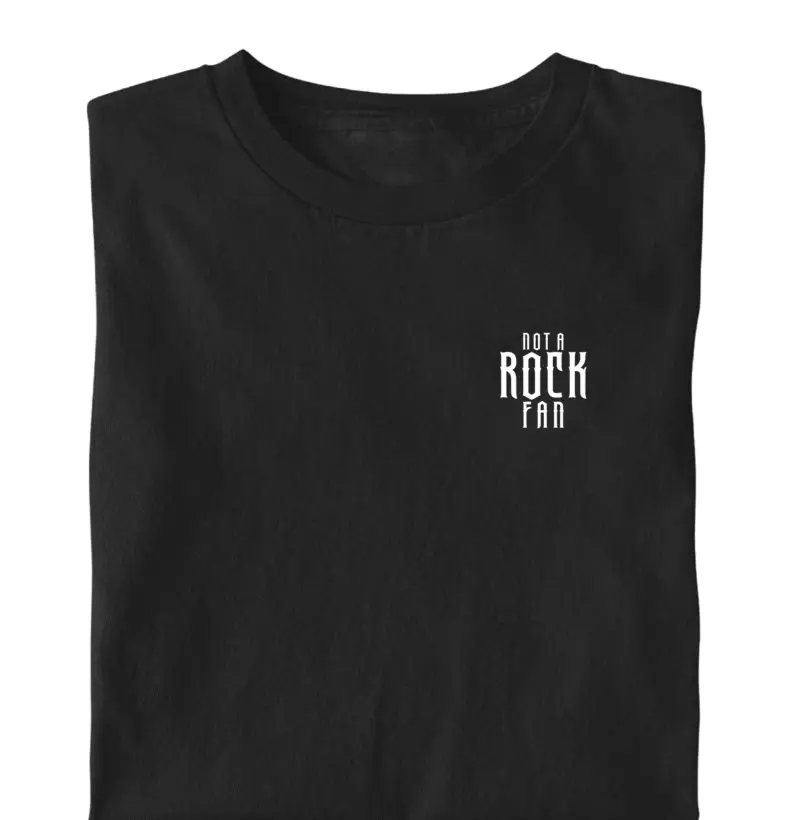 Camiseta Not A Rock Fan | Entre Linhas