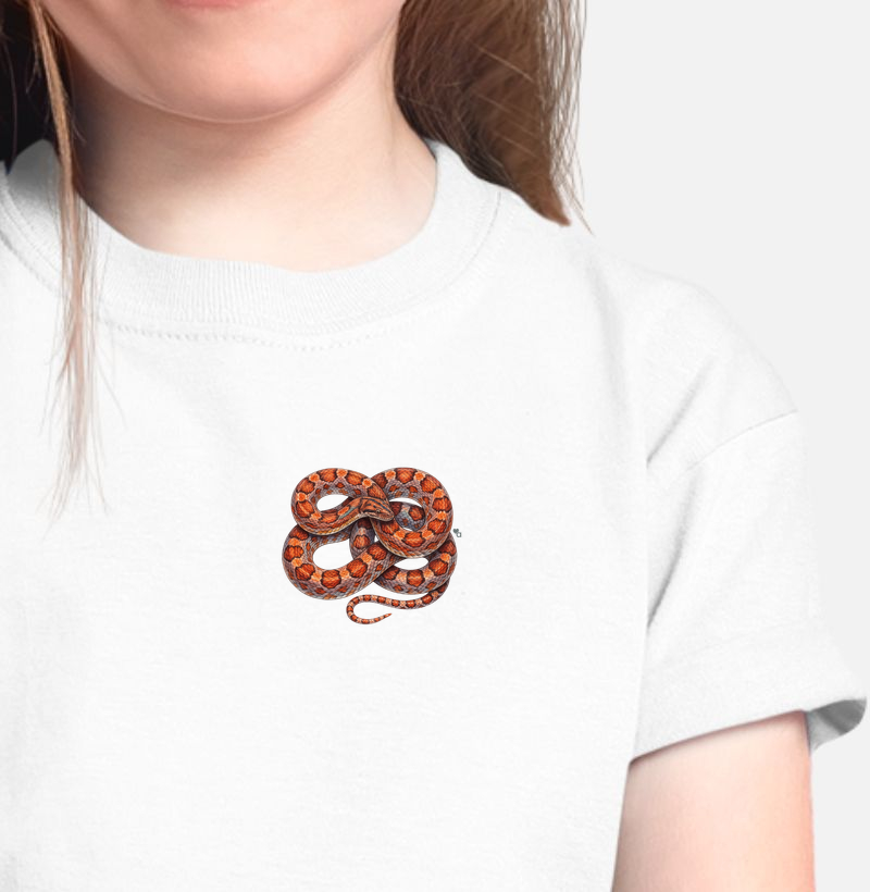 Répteis - Mini - Jibóia-arco-íris da Caatinga - Infantil - Camiseta Infantil
