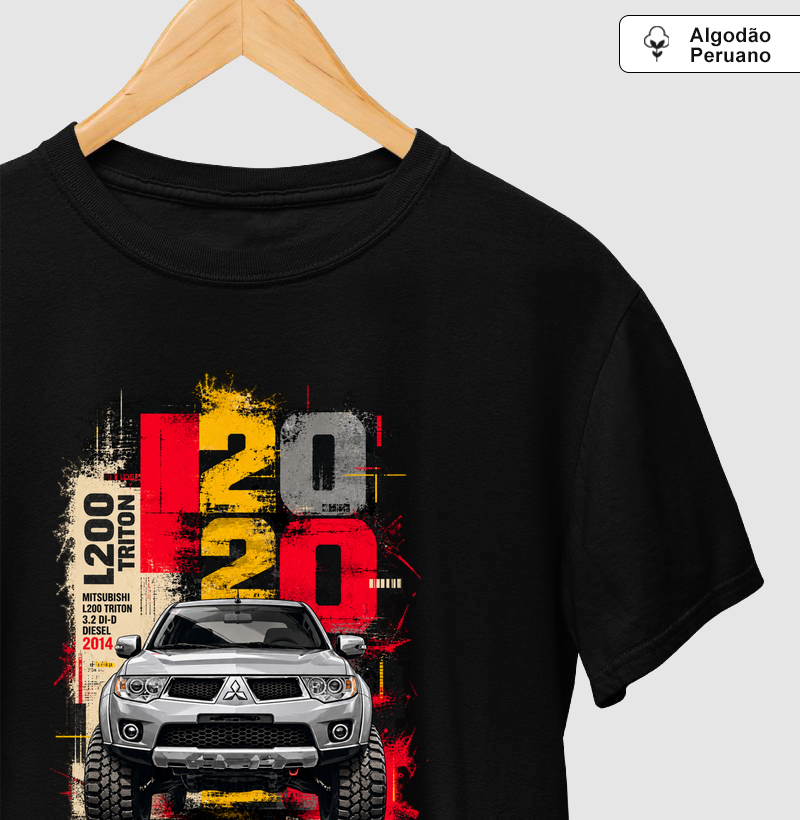 L200 Triton Poster - Camiseta Algodão Peruano