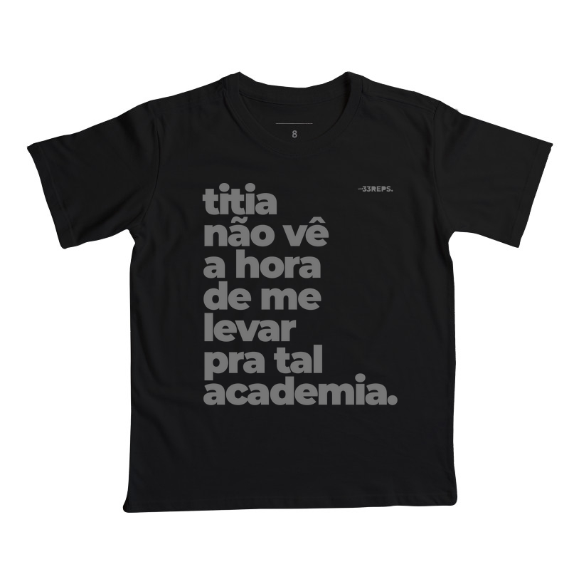 Titia quer me levar pra academia