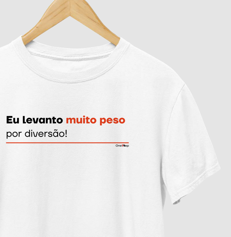 Eu levanto muito peso por diversão (Masc. e Fem.)